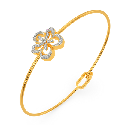 Sing The Floral Song Diamond Bangles