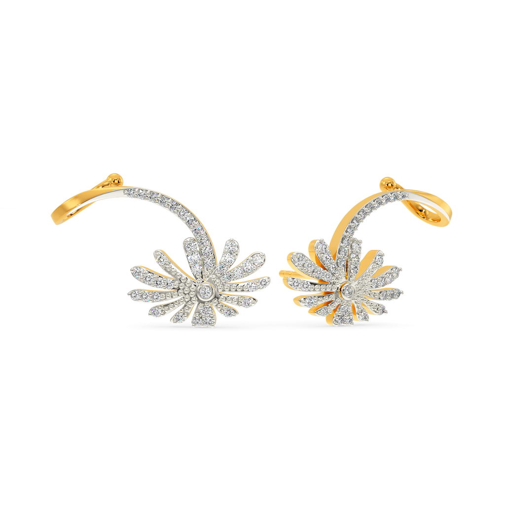 Song Of The Jasmine Diamond Earrings
