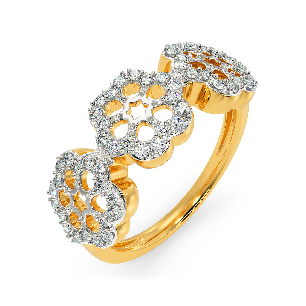 Gardenia Diamond Rings