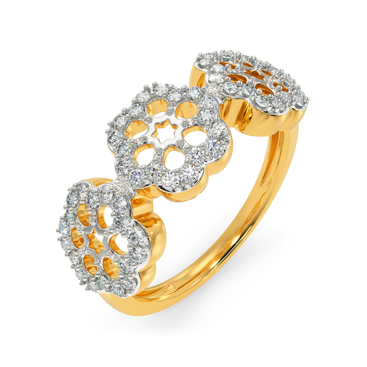 Gardenia Diamond Rings