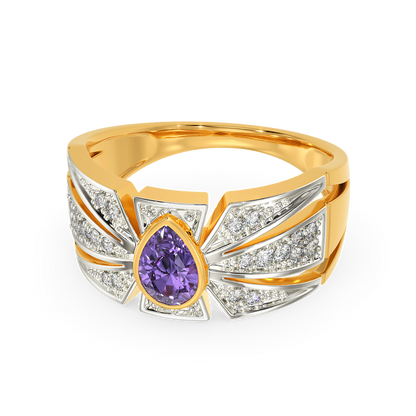 Purple Power Diamond Rings
