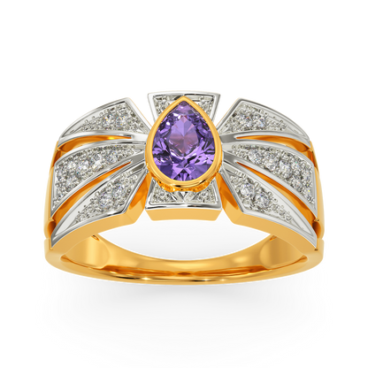 Purple Power Diamond Rings