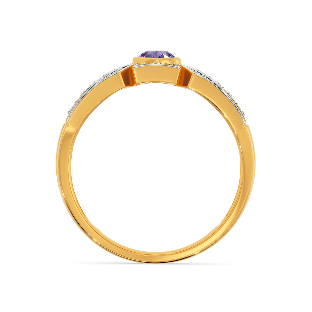 Purple Power Diamond Rings