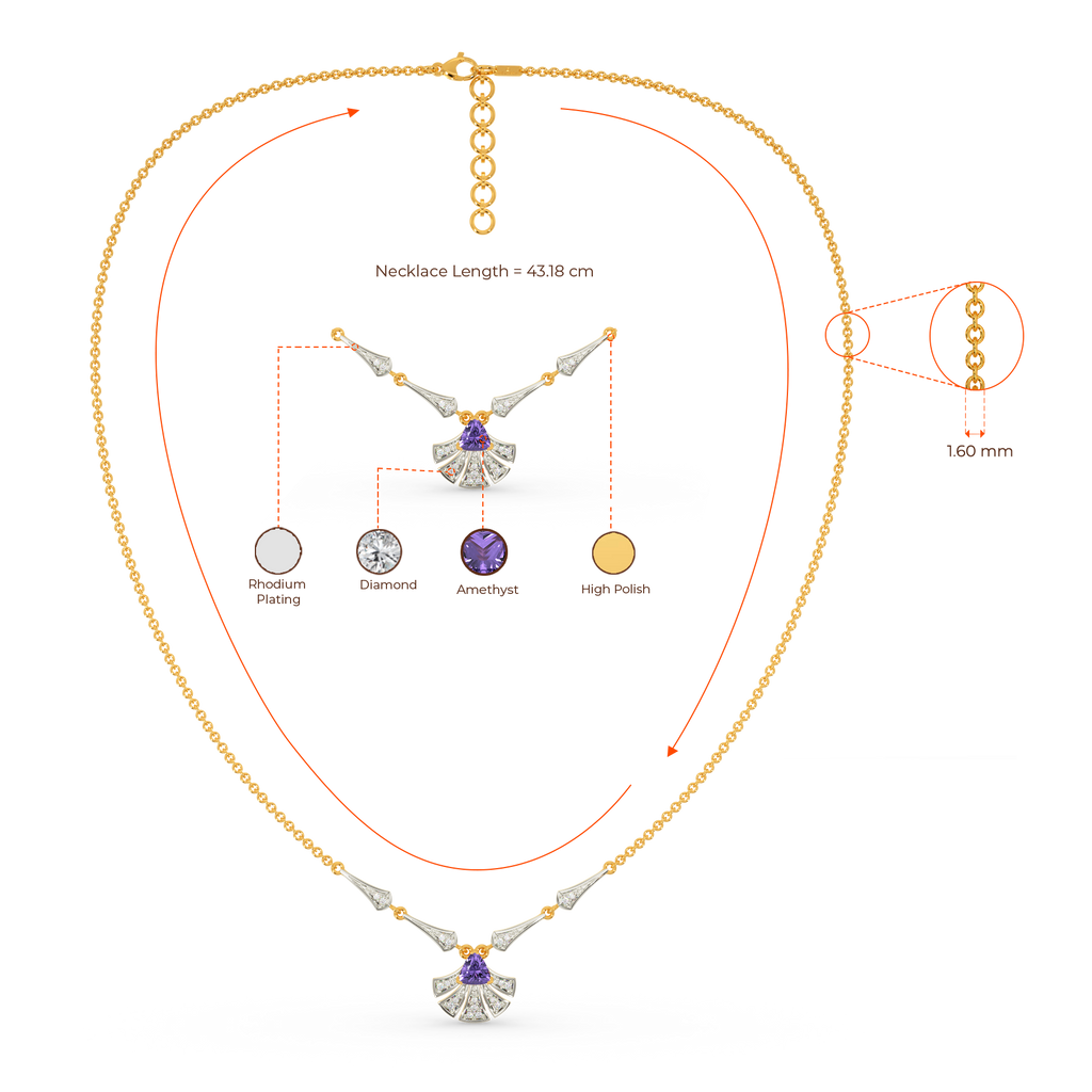 Purple Power Diamond Necklaces