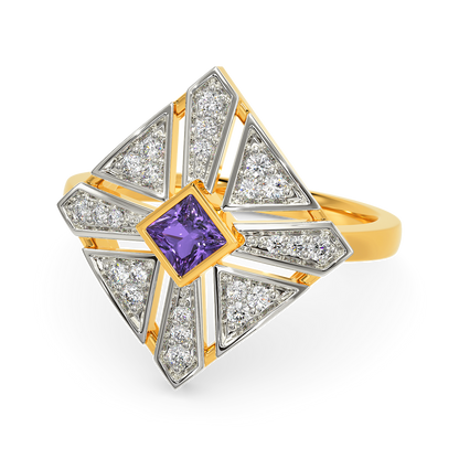 Purple Perfect Diamond Rings