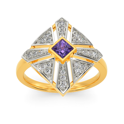 Purple Perfect Diamond Rings