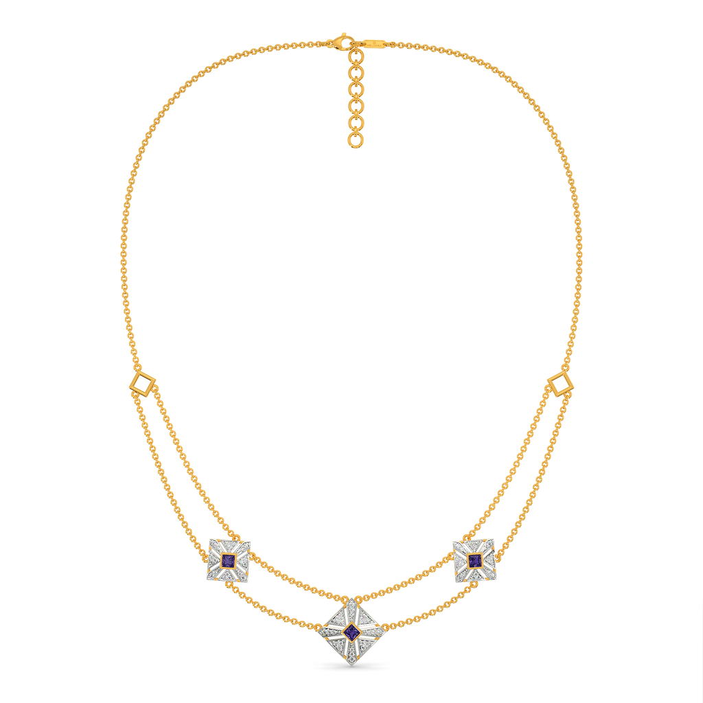 Purple Perfect Diamond Necklaces