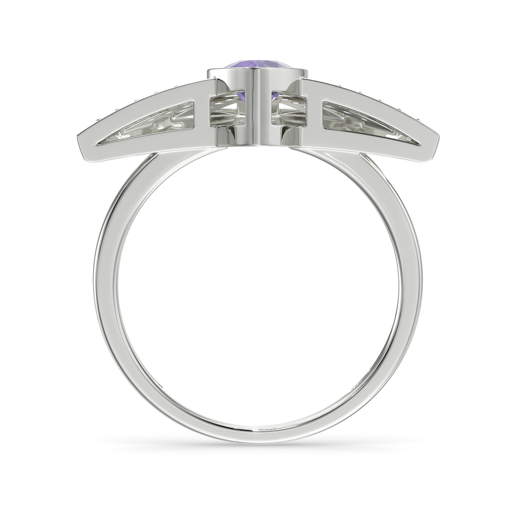 Purple Winter Diamond Rings