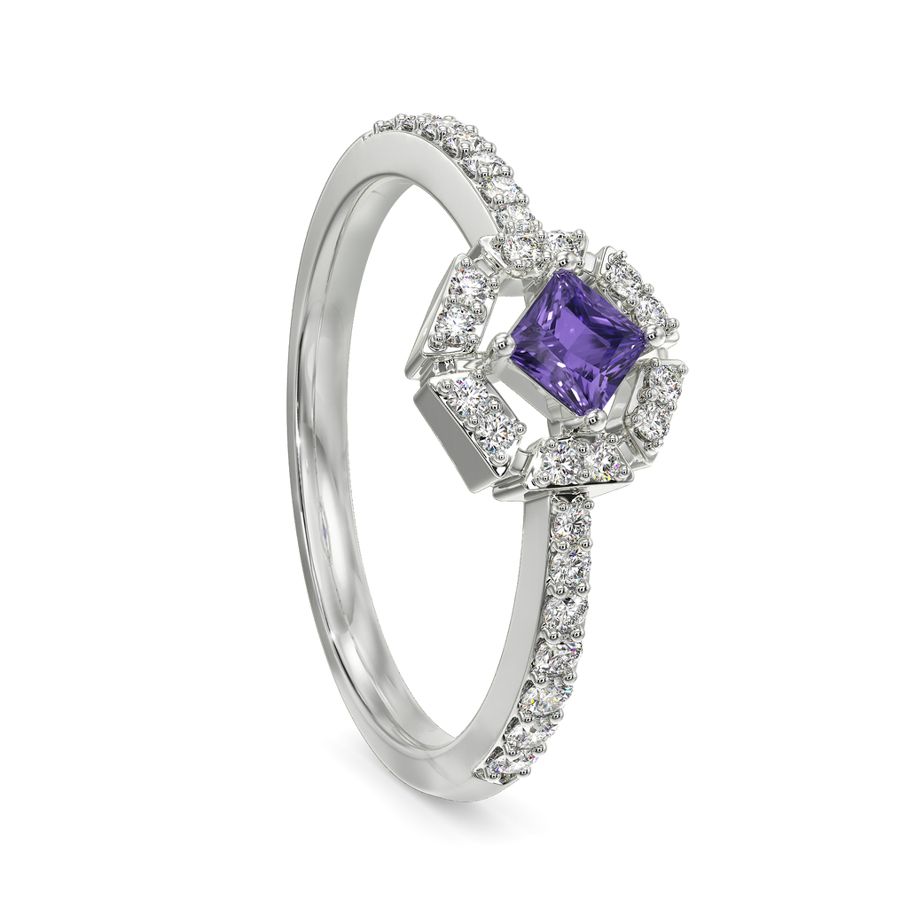 Ultra Violet Diamond Rings