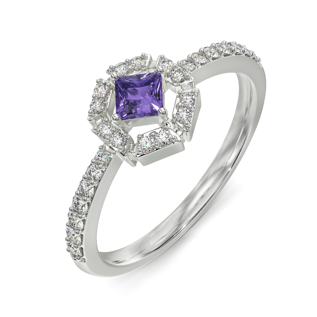 Ultra Violet Diamond Rings