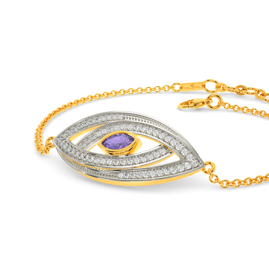 I See Purple  Diamond Bracelets