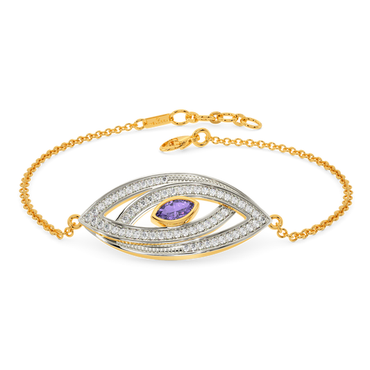 I See Purple  Diamond Bracelets