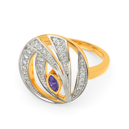 I See Purple  Diamond Rings