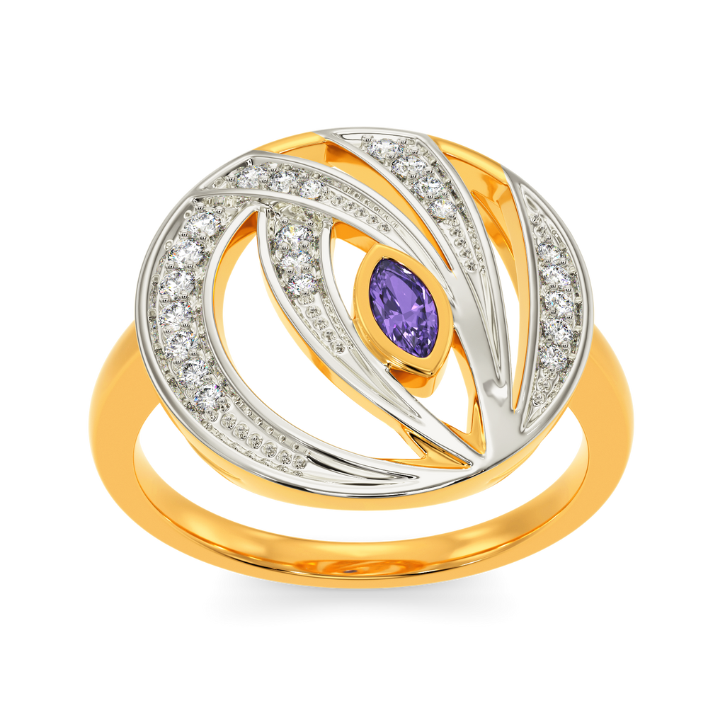 I See Purple  Diamond Rings