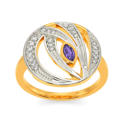 I See Purple  Diamond Rings