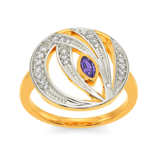 I See Purple  Diamond Rings