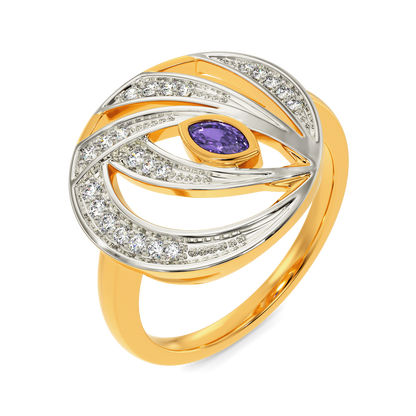 I See Purple  Diamond Rings