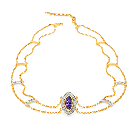 I See Purple  Diamond Necklaces