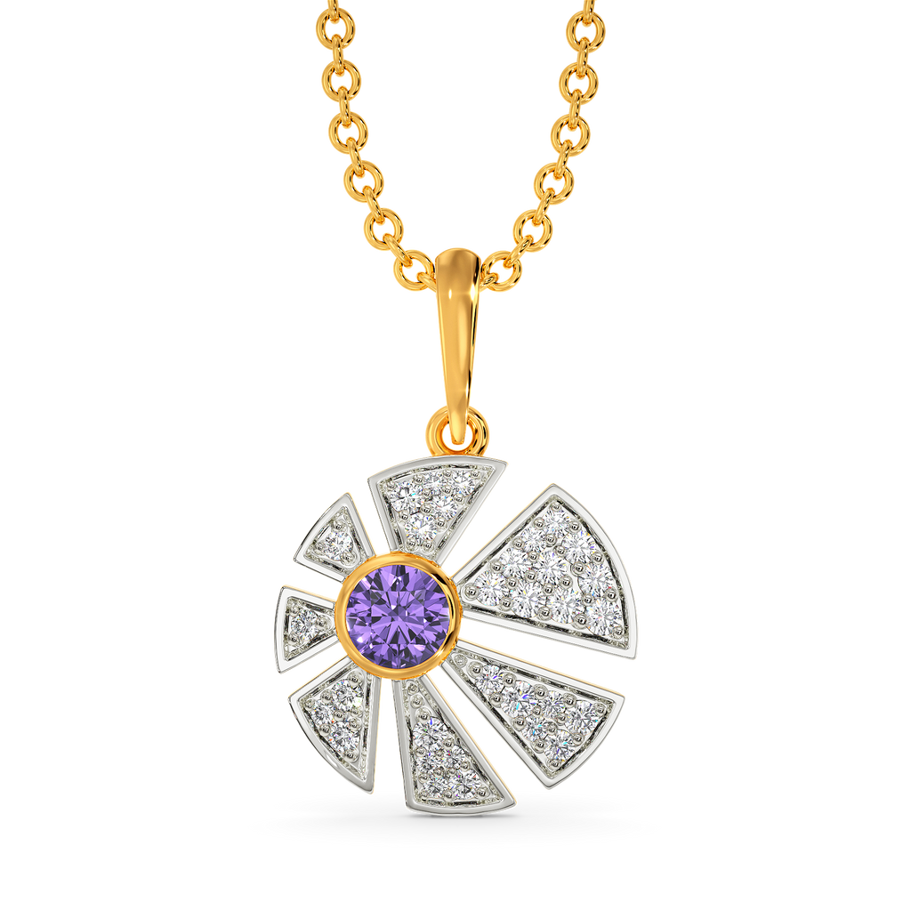 Viola Dreams Diamond Pendants