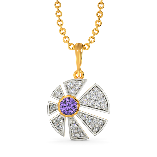 Viola Dreams Diamond Pendants
