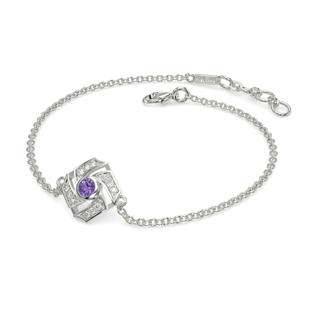 Violet Wonder Diamond Bracelets