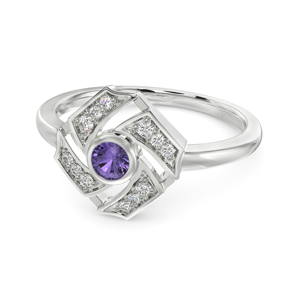 Violet Wonder Diamond Rings