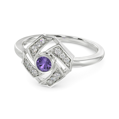 Violet Wonder Diamond Rings