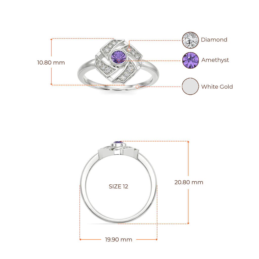 Violet Wonder Diamond Rings