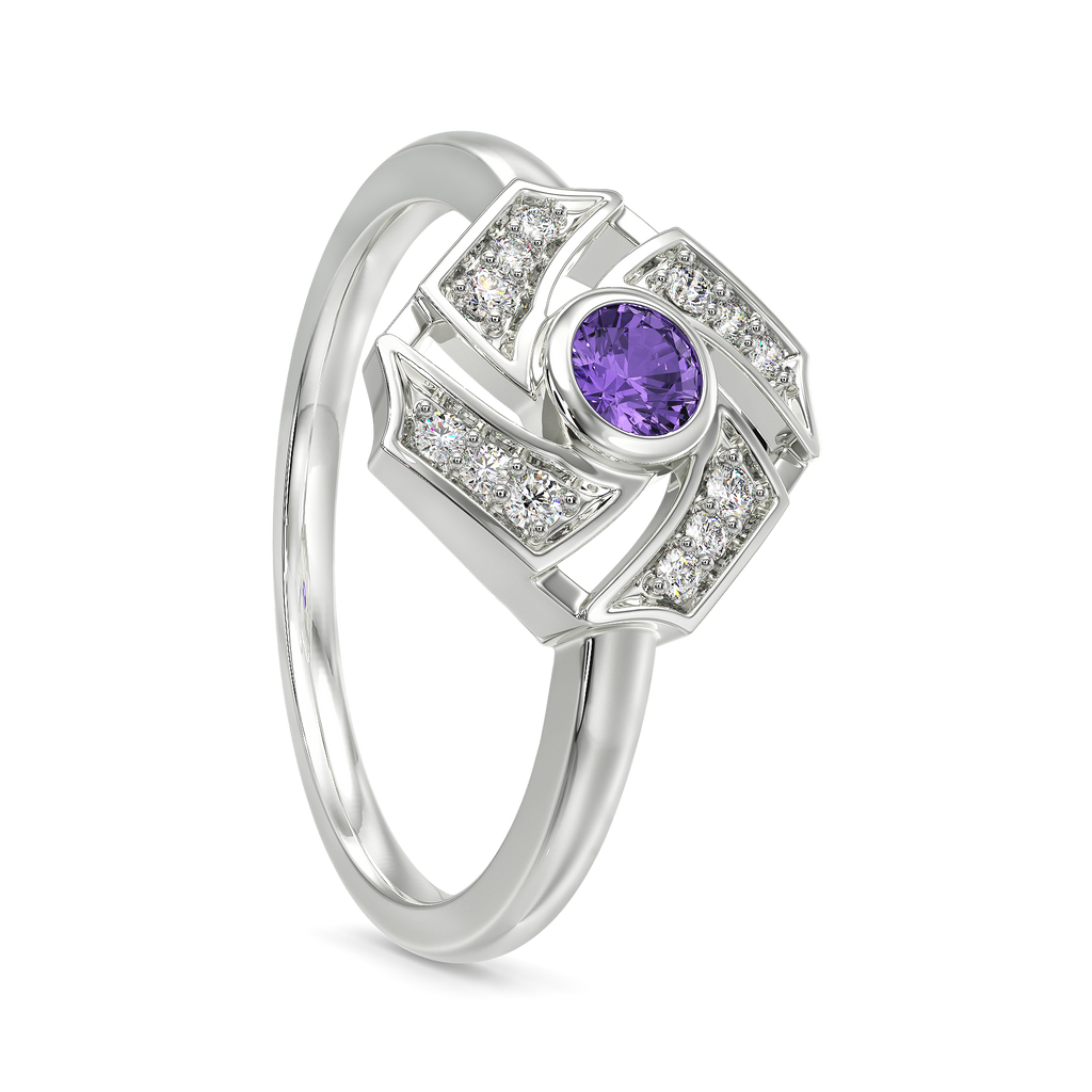 Violet Wonder Diamond Rings