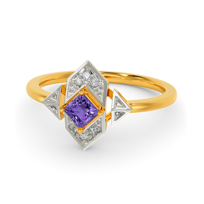 Purple Rule Diamond Rings