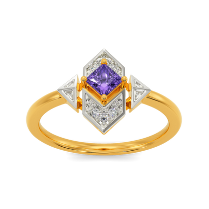 Purple Rule Diamond Rings