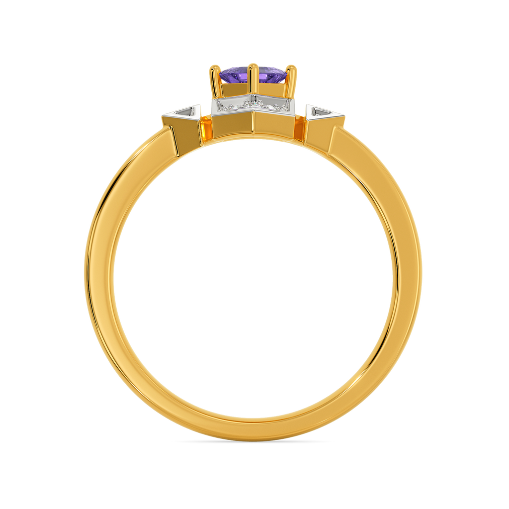 Purple Rule Diamond Rings
