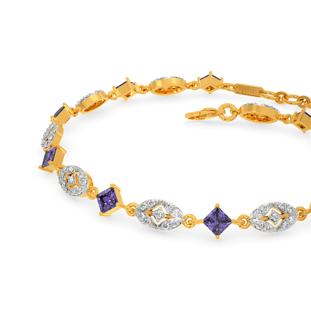 Bright Like An Amethyst Diamond Bracelets