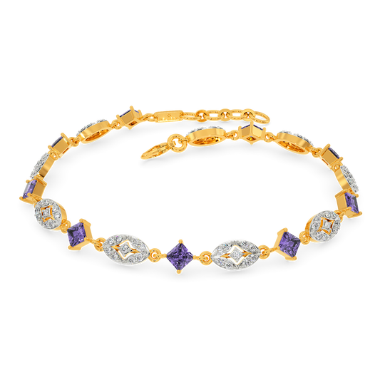 Bright Like An Amethyst Diamond Bracelets