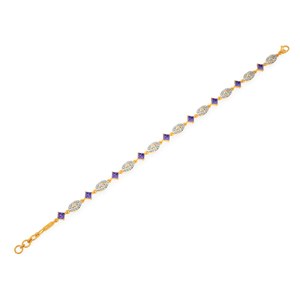 Bright Like An Amethyst Diamond Bracelets