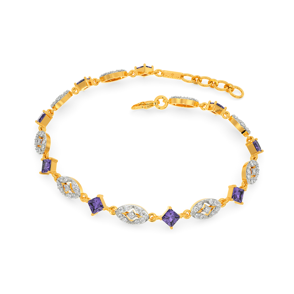 Bright Like An Amethyst Diamond Bracelets