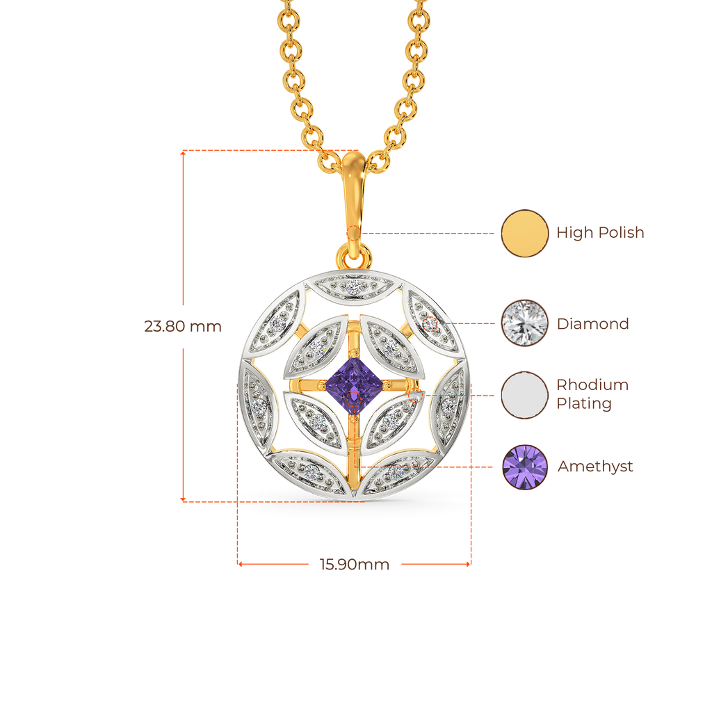 Beguiling Violet Diamond Pendants