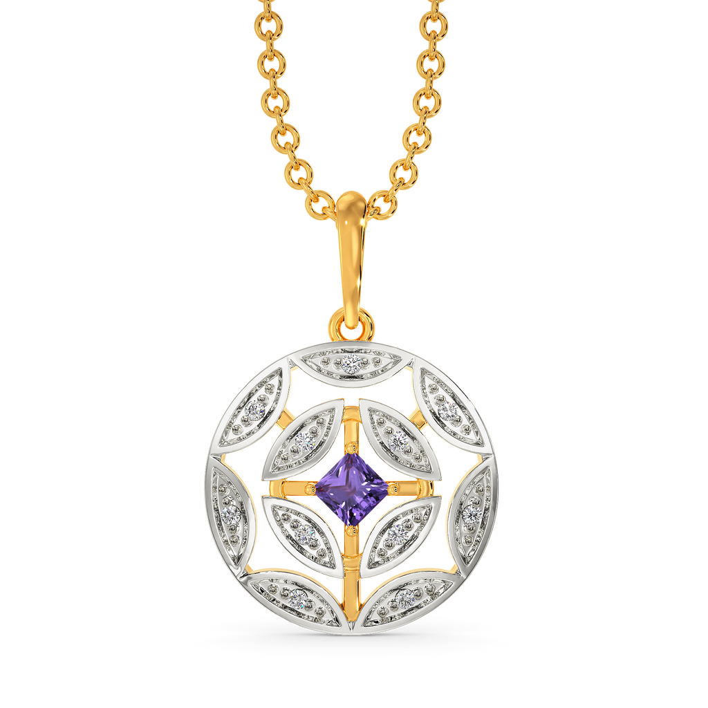 Beguiling Violet Diamond Pendants