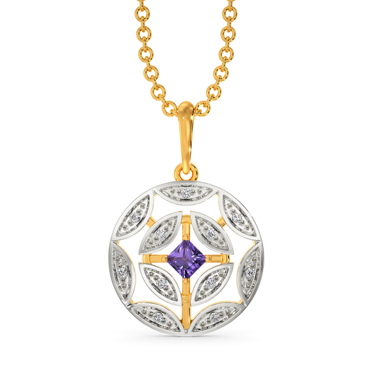 Beguiling Violet Diamond Pendants