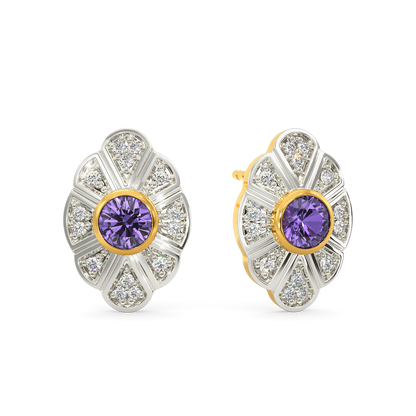 Lady Violet Diamond Earrings