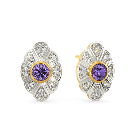 Lady Violet Diamond Earrings