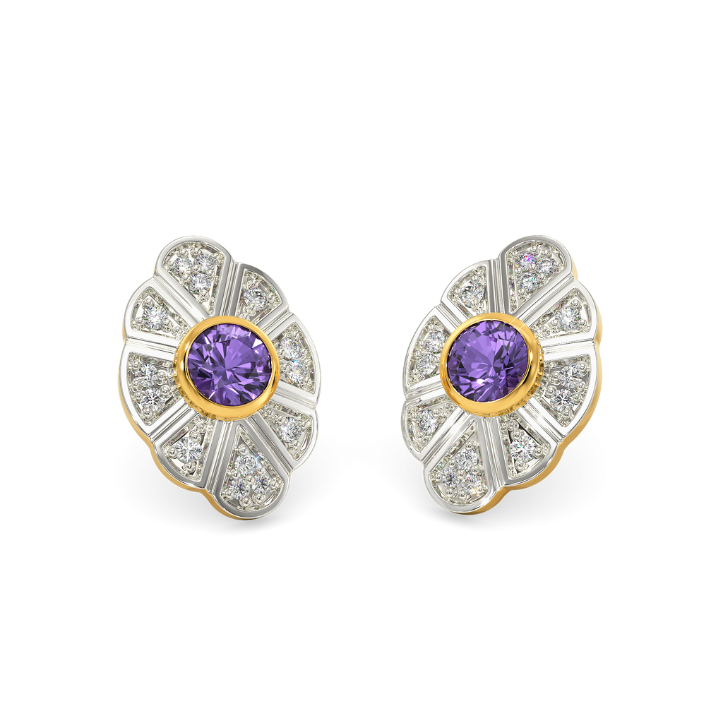 Lady Violet Diamond Earrings