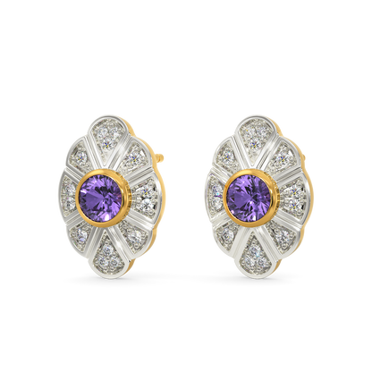 Lady Violet Diamond Earrings