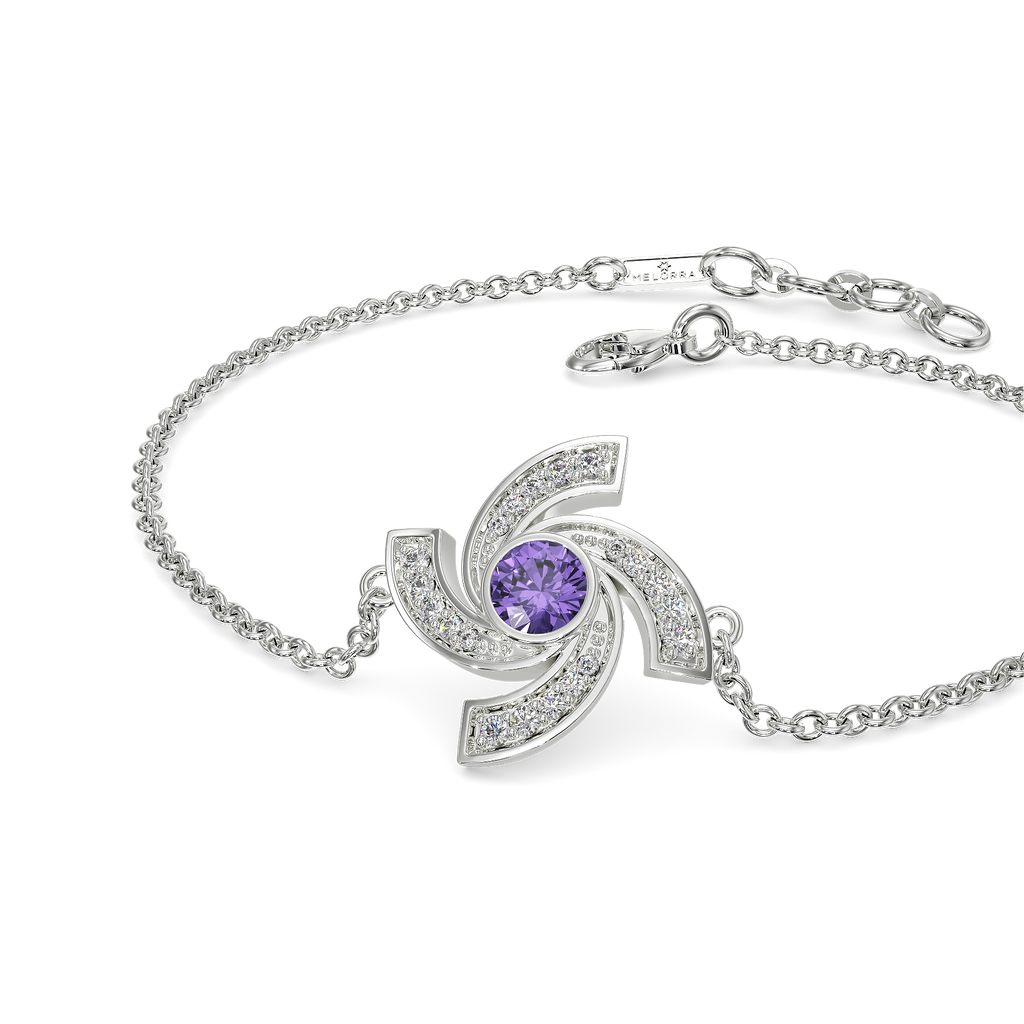 Captivating Purple Diamond Bracelets