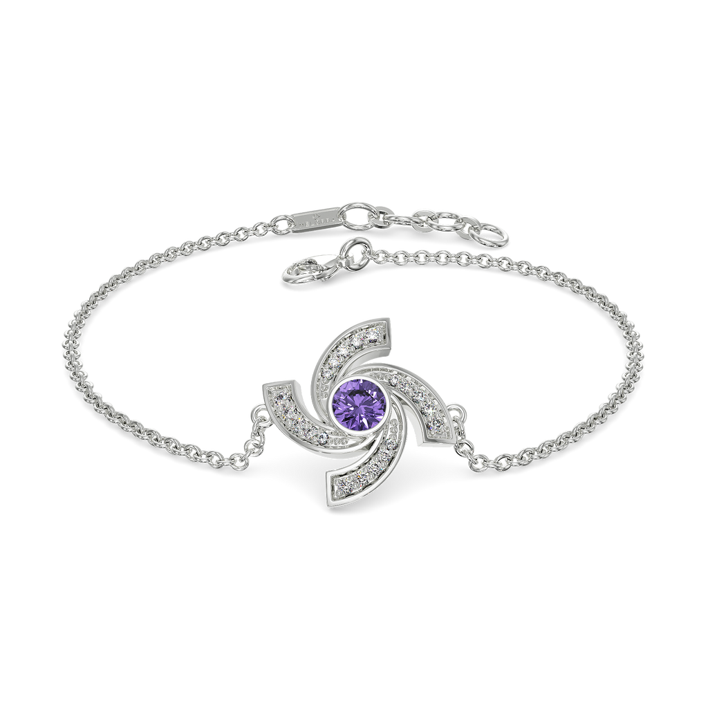 Captivating Purple Diamond Bracelets