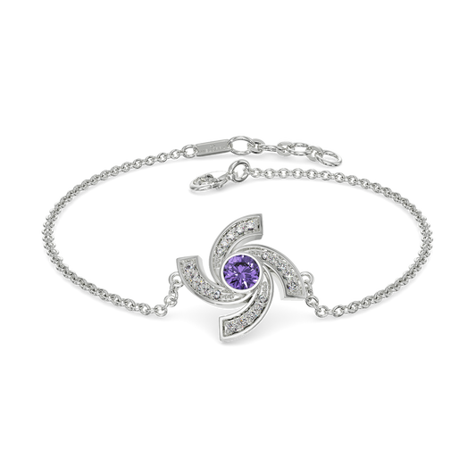 Captivating Purple Diamond Bracelets