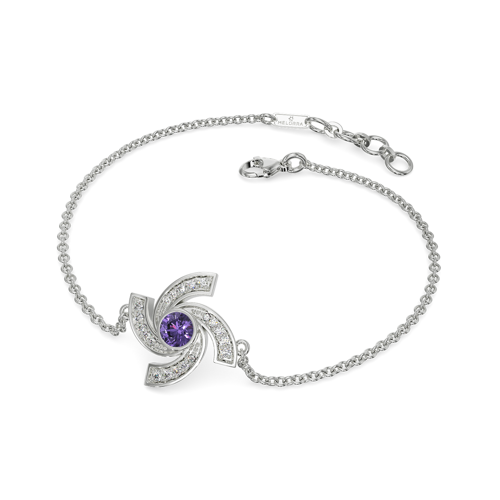 Captivating Purple Diamond Bracelets