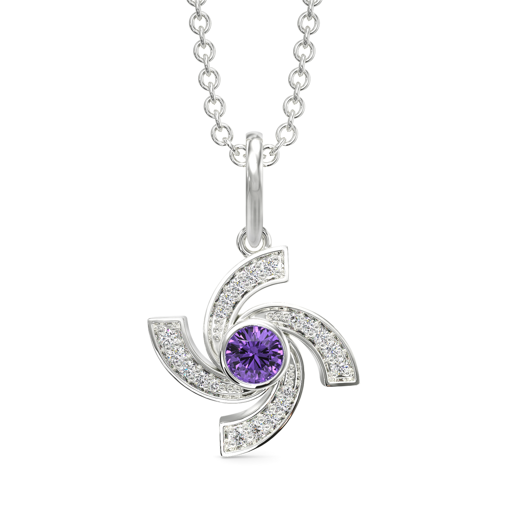 Captivating Purple Diamond Pendants