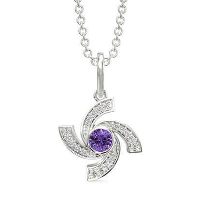 Captivating Purple Diamond Pendants