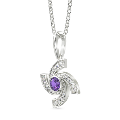 Captivating Purple Diamond Pendants